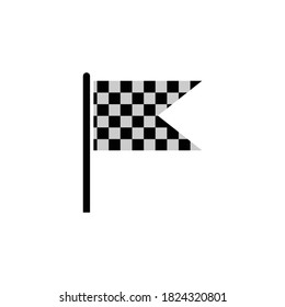 racing flag icon vector symbol