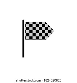 racing flag icon vector symbol