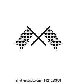 racing flag icon vector symbol