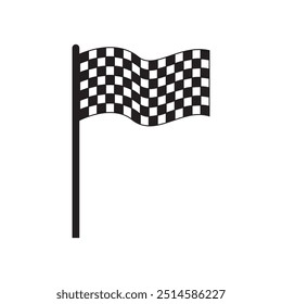 Racing flag icon vector symbol design