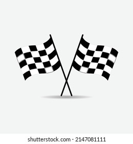 Racing flag Icon Vector.on white background,eps10