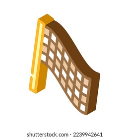 racing flag isometric icon vector. racing flag sign. isolated symbol illustration