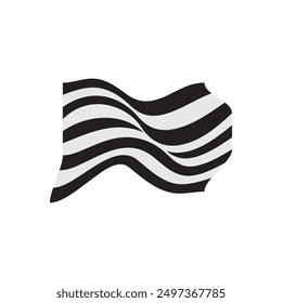 racing flag logo illustration element design