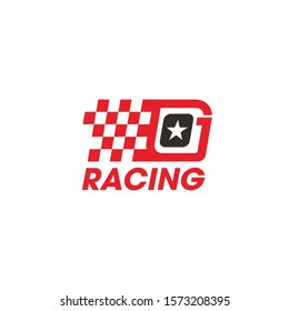 Racing Flag logo with star