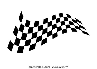 Racing flag. Race flag vector icon. Finishing flag. Vector design illustration 