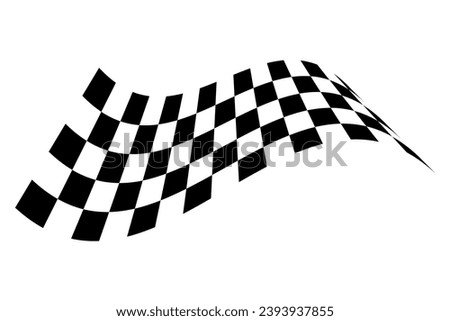 Racing flag. Race flag vector icon. Finishing flag. Vector design illustration