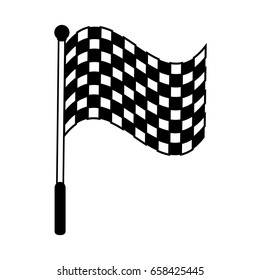 racing flag silhouette  illustration