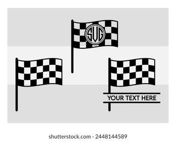 Racing Flag, Racing Flag Silhouette, Race, Sports, Racing Game, Flag, Checkered Flag, Sports Racing, Game, vector, eps, svg