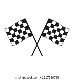 Racing flag. Simple vector illustration.