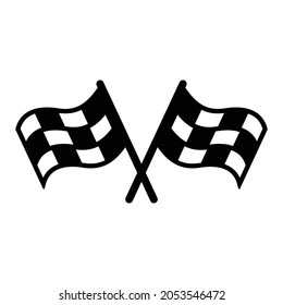 racing flag sport icon vector