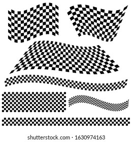 racing flag vector art illustration