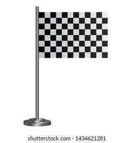 Racing flag vector design illustration isolated on  white background