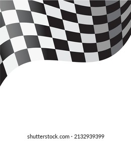 racing flag vector element background concept design template