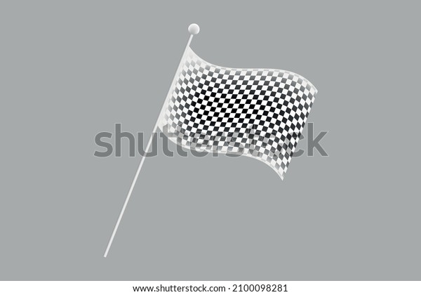 Racing flag. Vector\
graphics and designs.
