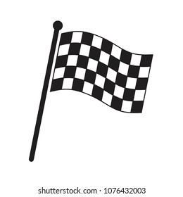 Racing flag vector icon