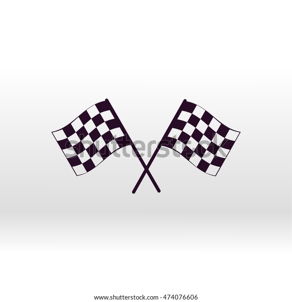 Racing flag vector
icon
