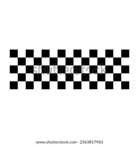 Racing flag vector icon. Finishing flag.  Vector illustration