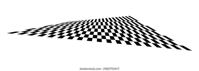 Racing flag vector icon on white background. Checkered flag. start and finish crossed flag. Racing flag.