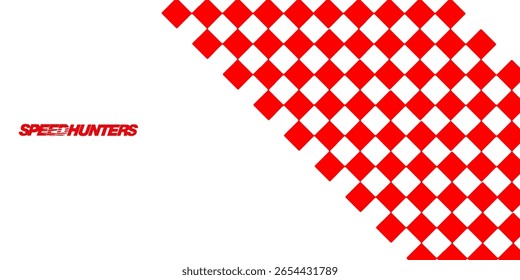 Icono de Vector de la bandera de carreras sobre fondo blanco. Bandera a cuadros. bandera cruzada de inicio y fin. Bandera de carreras.