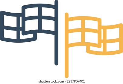 Racing Flag Vector Icon which is suitable for commercial work and easily modify or edit it
