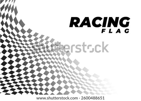 Racing Flag with white background