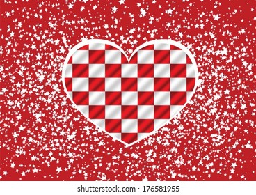 Racing flags Background checkered flag themes idea design in heart shape