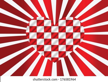 Racing flags Background checkered flag themes idea design in heart shape