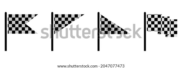 racing flags icon\
set, racing flags vector\
set