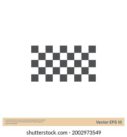 racing flags icon vector logo template