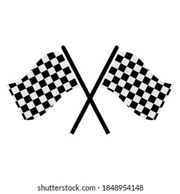 racing flags icon vector symbol