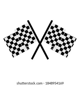 racing flags icon vector symbol