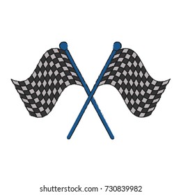 Racing flags symbol