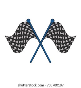 Racing flags symbol