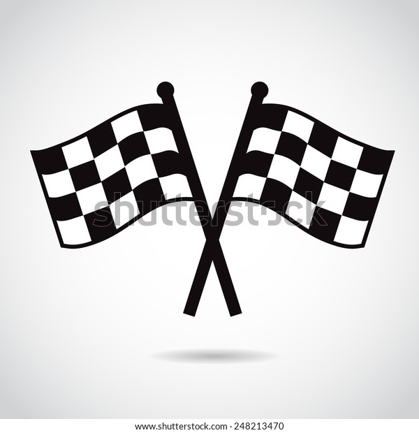 Racing flags. Vector
illustration.