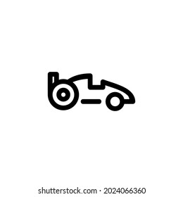 Racing Formula 1 Monoline Icon Logo for Graphic Design