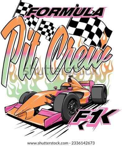 Racing formula one pit crew design