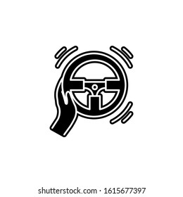 racing game icon. Simple glyph, flat vector of game development icons for ui and ux, website or mobile application