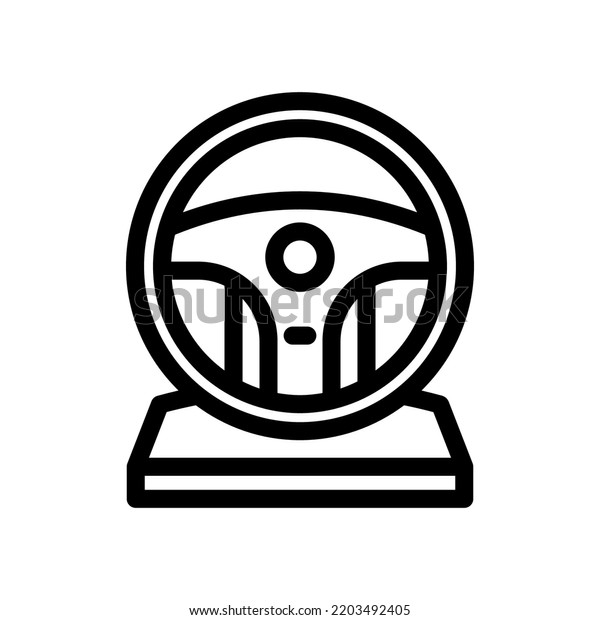 racing game\
line icon illustration vector\
graphic