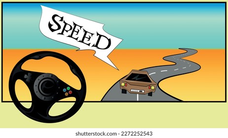 Juegos de carreras, volante de dirección para los juegos de carreras de coches