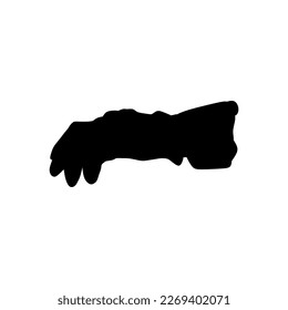 Rennhandschuhe oder Reiterhandschuhe, Vektorgrafik im trendigen Stil. Weltmeisterschaft Motorrad-Renn-Wettkampfausrüstung. Bearbeitbare grafische Ressourcen für viele Zwecke.