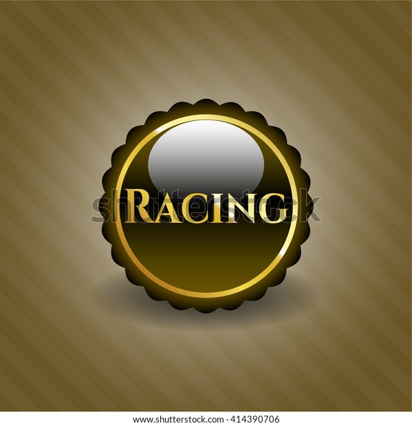 Racing gold\
badge