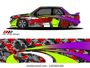 racing graphic background for car vinyl wrap 
