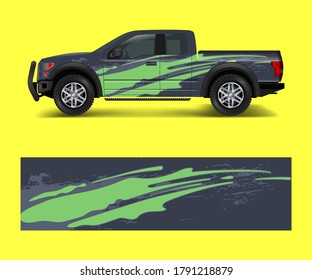 Racing graphic background vector for Truck, Pickup and vehicle branding. vinyl and wrap design vector