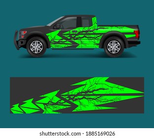 Vector de fondo gráfico de carreras para Camión, Recogida y marca de vehículos. vector de diseño de vinilo y envoltura