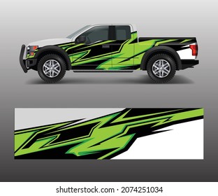 Racing graphic background vector for Truck, Pickup and vehicle branding. vinyl and wrap design vector