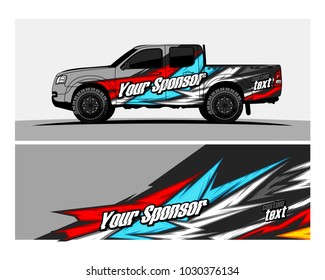 Racing graphic background vector for Truck,boat and vehicle branding. vinyl and wrap ready. 