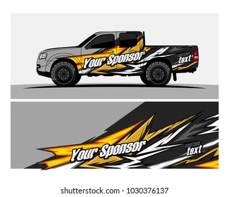 Racing graphic background vector for Truck,boat and vehicle branding. vinyl and wrap ready. 