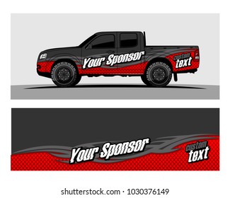 Racing graphic background vector for Truck,boat and vehicle branding. vinyl and wrap ready. 