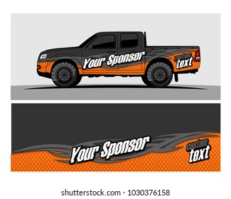 Racing graphic background vector for Truck,boat and vehicle branding. vinyl and wrap ready. 