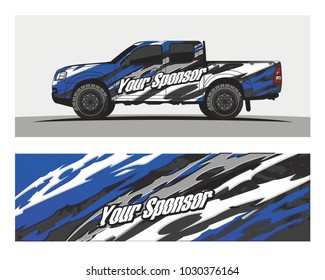 Racing graphic background vector for Truck,boat and vehicle branding. vinyl and wrap ready. 